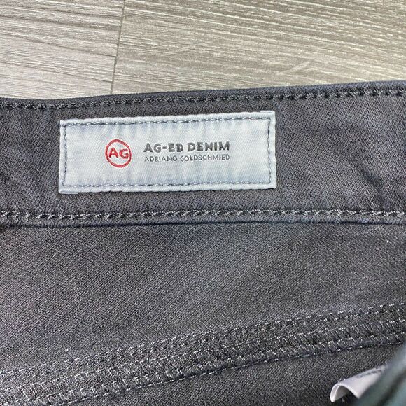 AG ADRIANO GOLDSCHMIED | sz 25 Women's Black Destroyed Farrah Skinny Ankle Jeans - Picture 5 of 8